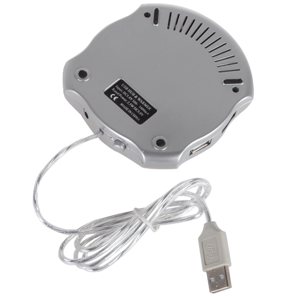 mini portable electric usb cup warmer coffee tea cup warmer heater pad office & 4 ports usb hub