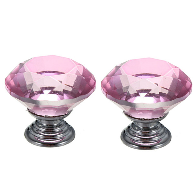 10pcs crystal clear glass cupboard wardrobe cabinet door drawer kitchen knobs handle brand new