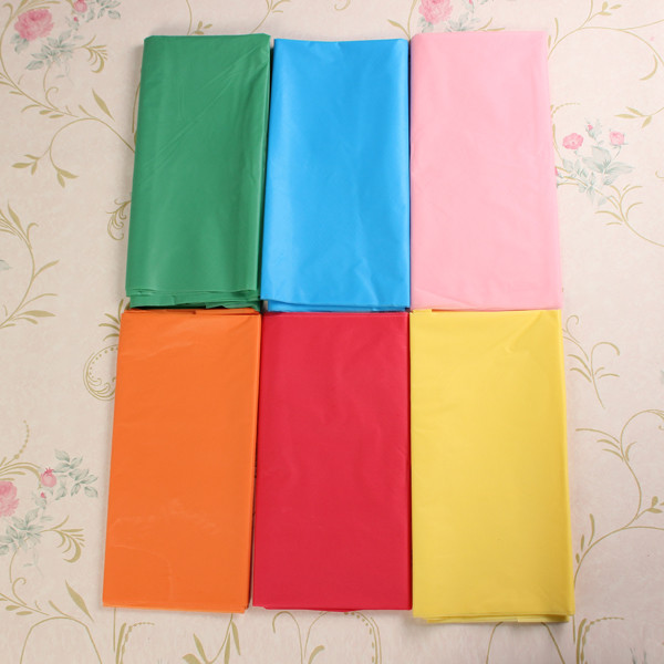 188x138cm oblong plastic solid tablecloths rectangle covers birthday weddings party baby shower decoration