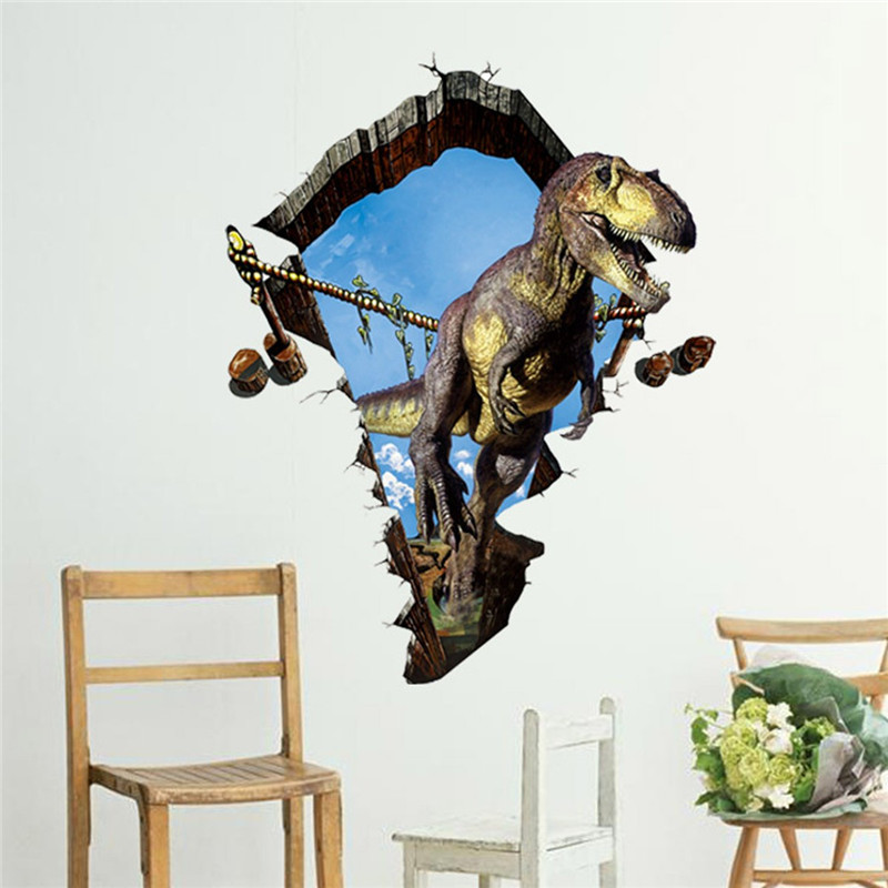 1pc fashion bedroom house background decoration decal removable diy 3d dinosaur wall sticker gift decoration kids cartoon poster 1pc fashion bedroom house background decoration decal removable diy 3d dinosaur wall sticker gift decoration kids cartoon poster