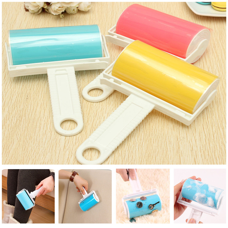 1pcs washable sticky picker cleaner lint roller pet hair remover brush reusable home essential tools cleaning brush dust