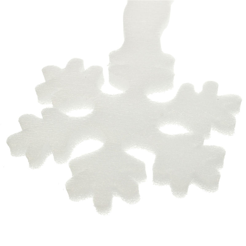 2 pcs white foam snowflake ice strips christmas xmas party wall window home decorations ornament decor 68.5x36x0.5cm