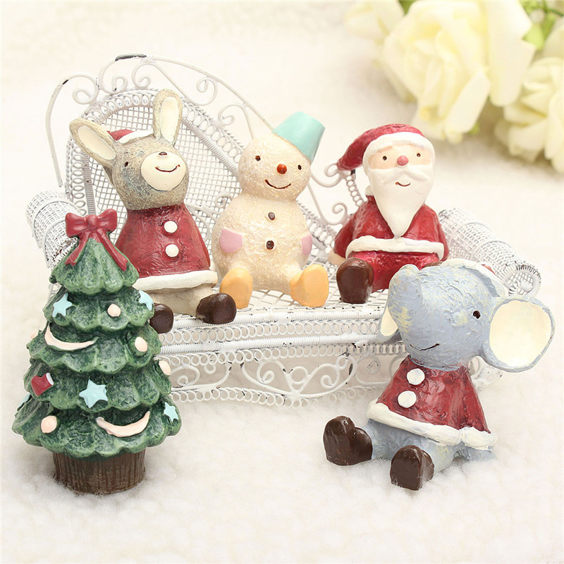 2015 christmas wedding santa snowman deer monkey animals cute resin gift christmas decoration ornament gift for friends