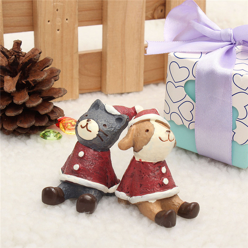 2015 christmas wedding santa snowman deer monkey animals cute resin gift christmas decoration ornament gift for friends