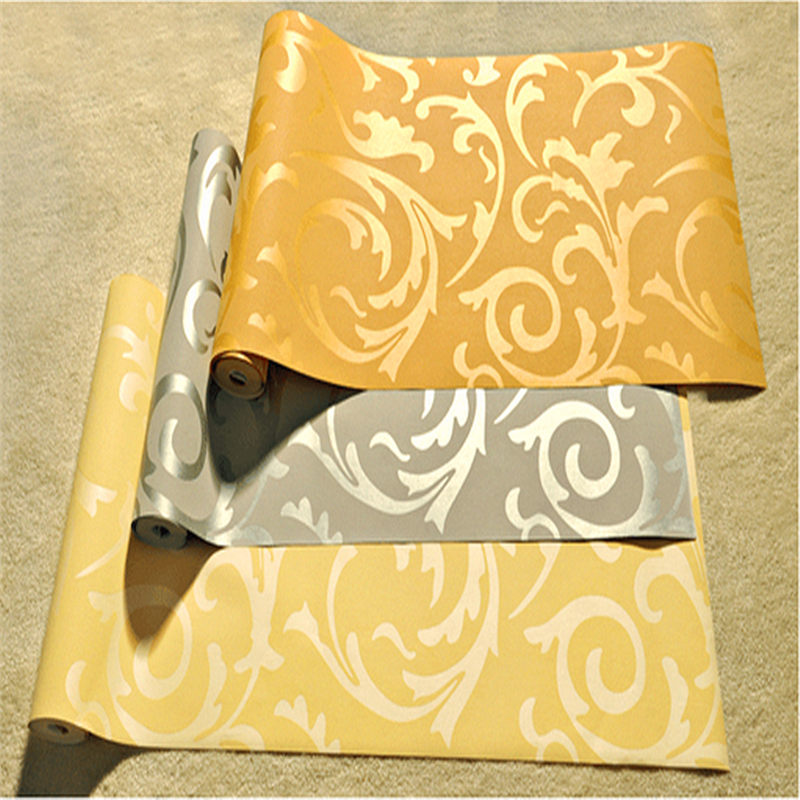 2015 home decoration wallpaper living room tv background bedroom wall paper roll three colors 10m*53cm