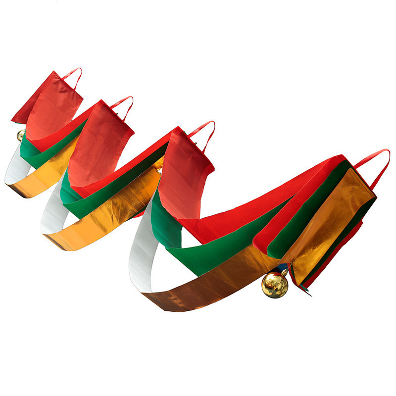 2015 new arrival 3m christmas xmas wave flag balls jingle bells party decoration ornaments for home/gotels/restaurants party