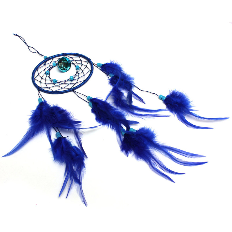 2015 new blue dream catcher with feathers wind chime wall hanging decoration decor ornament gift for car home house 2015 new blue dream catcher with feathers wind chime wall hanging decoration decor ornament gift for car home house