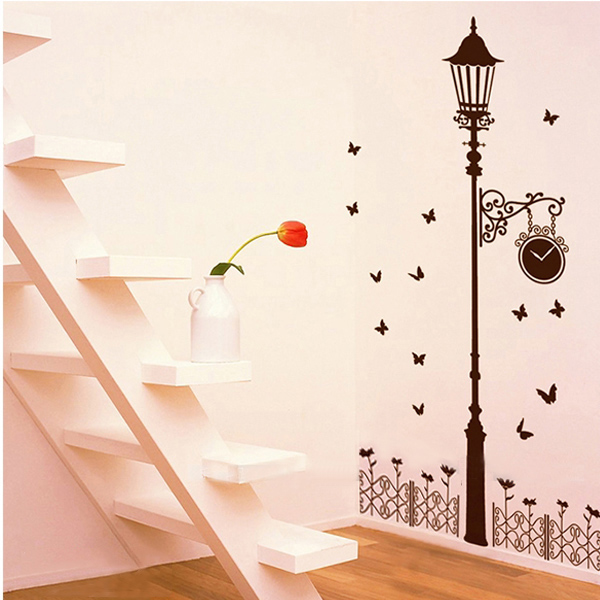 2015 new home decor fence streetlights removable vinyl decal room wall diy sticker 2015 new home decor fence streetlights removable vinyl decal room wall diy sticker
