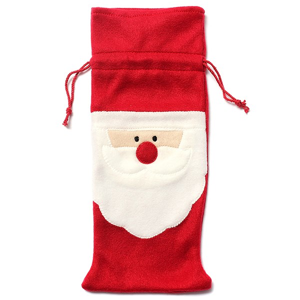 2015 newest selling merry christmas santa wine bottle bag cover dinner party xmas home table decor