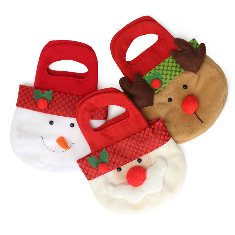 2015 ! special offer new arrival christmas santa clause snowman elk toy candy gift bag sweet stocking christmas decor