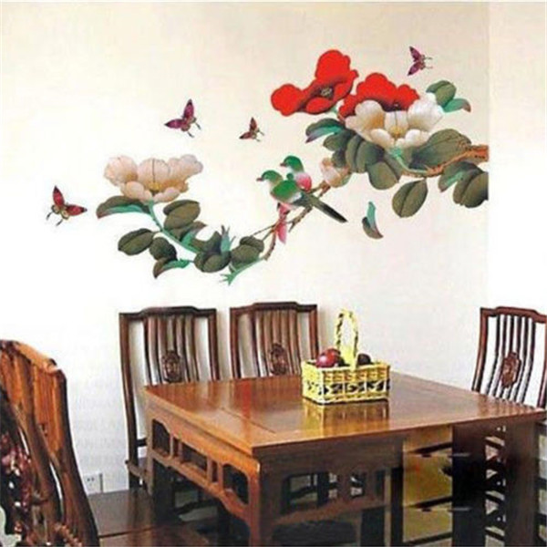 2015 top selling new wonderful birds and flowers wall sticker removable art vinyl decal mural home room decor diy 2015 top selling new wonderful birds and flowers wall sticker removable art vinyl decal mural home room decor diy