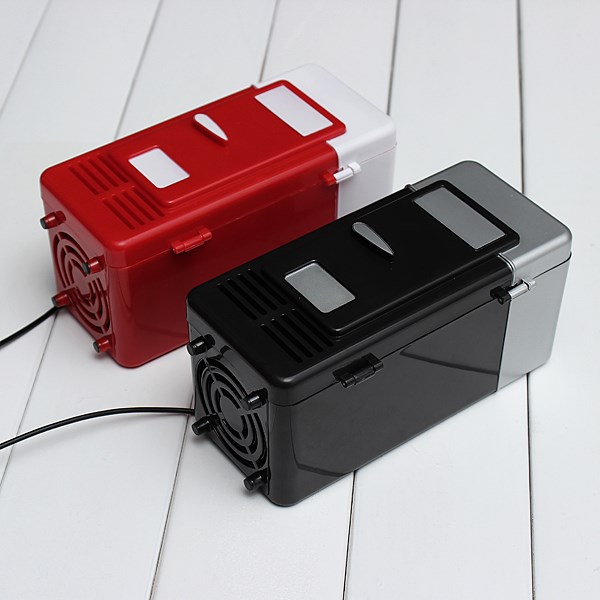 2015special offer selling 2 colors red and black mini usb protable led pc fridge refrigerator drink cans food cooler warmer