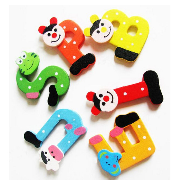 26pcs wooden alphabet fridge magnet educational study toy wood letters alphabet learning fridge magnet for children kids