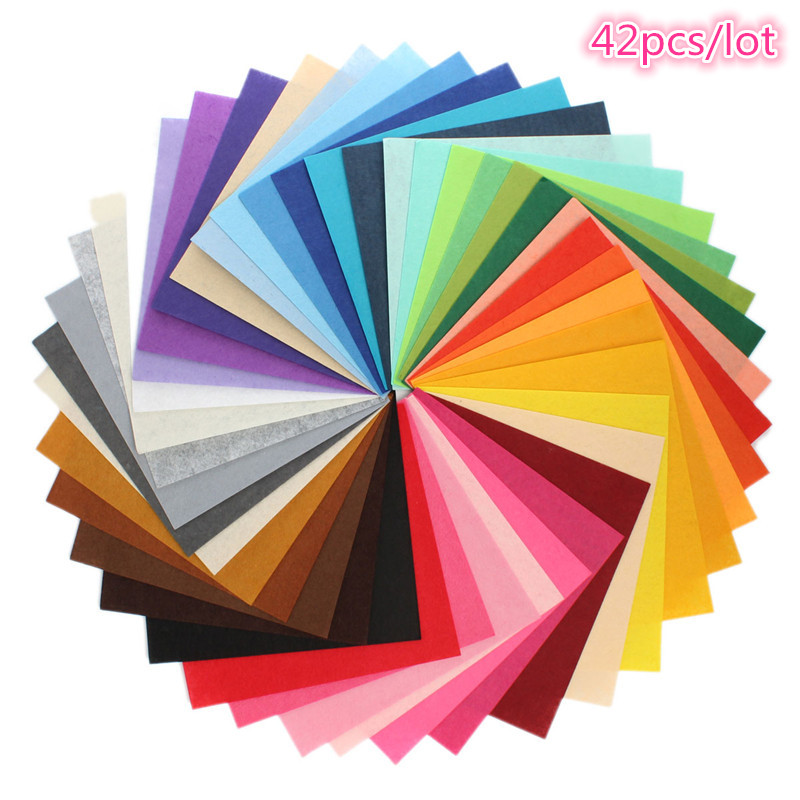 42 mix color polyester diy felt fabric nonwoven needlework needle sewing handmade 30cm x 28cm brand new 42 mix color polyester diy felt fabric nonwoven needlework needle sewing handmade 30cm x 28cm brand new