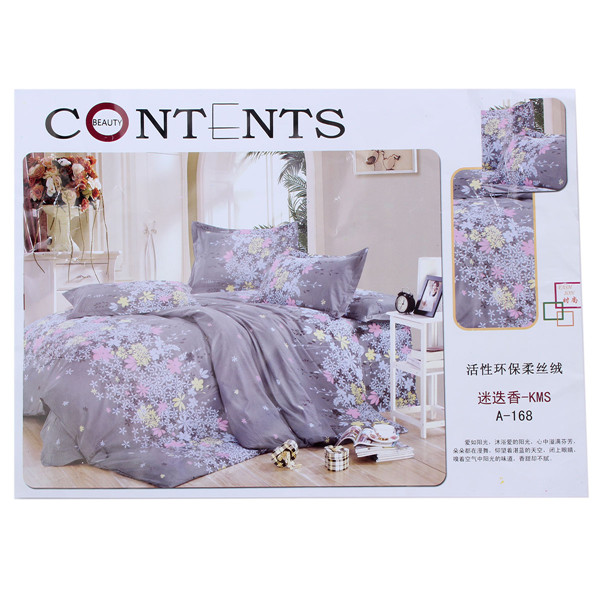 4pcs 2015 newest printing bedding set 2 pillowcase bed sheet and duvet cover luxury comforter winter cotton bedding sets