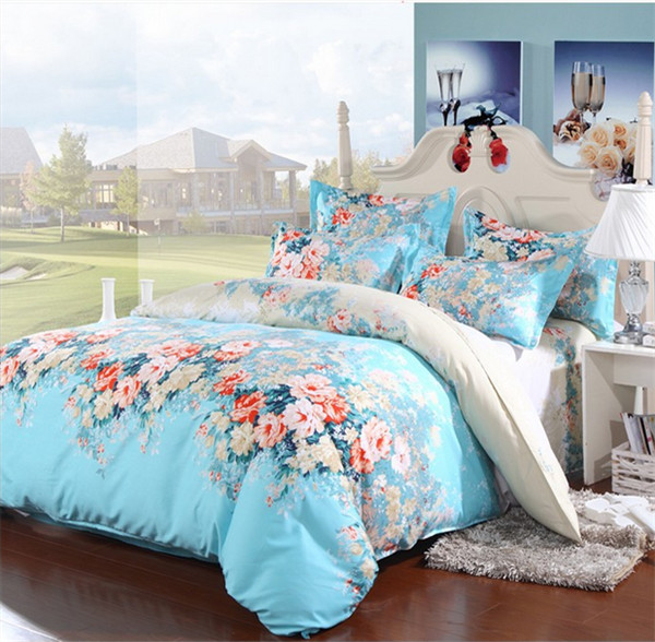 4pcs/lot printing bedding set bed sheet and duvet cover 2 pillowcase luxury comforter winter cotton bedding sets new home decor 4pcs/lot printing bedding set bed sheet and duvet cover 2 pillowcase luxury comforter winter cotton bedding sets new home decor
