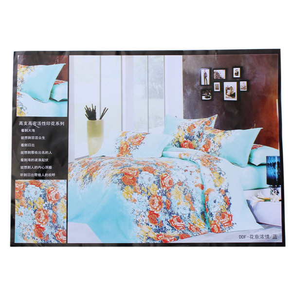 4pcs/lot printing bedding set bed sheet and duvet cover 2 pillowcase luxury comforter winter cotton bedding sets new home decor