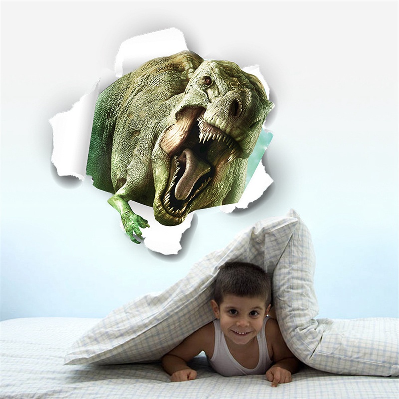50x50cm modern design 3d view dinosaur jurassic park wall sticker pvc decals wallpaper kids room decor