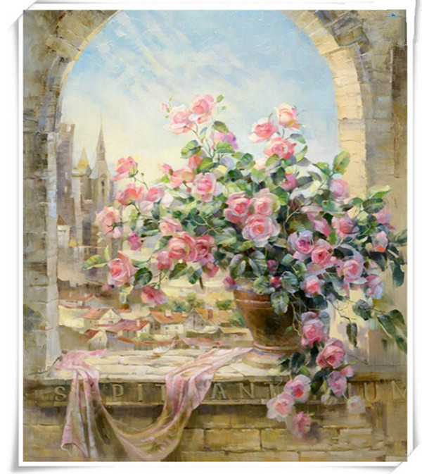 5d diamond painting full drill resin square needlework mosaic rose flower pattern embroidery craft cross stitch