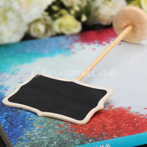 5pcs mini blackboard chalkboard wordpad message board holder clip for wedding decor party