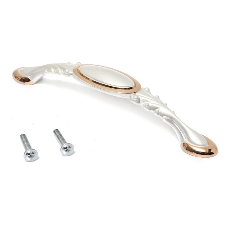 !! 96mm/128mm gold+white kitchen cabinet door drawer hardware pulls handles decor excellent quality
