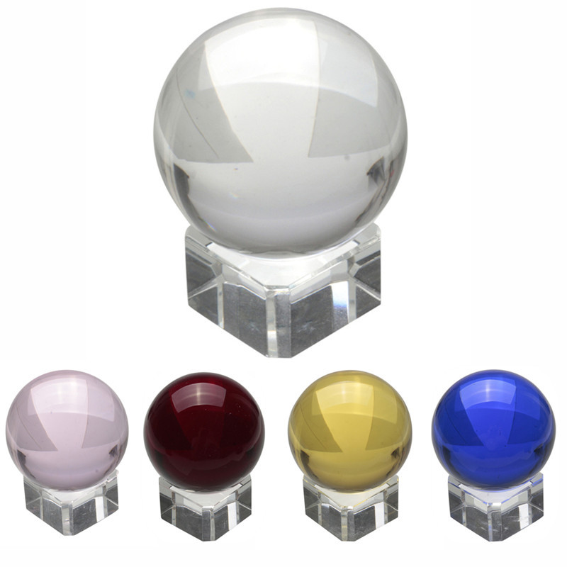 asian rare natural quartz pure clear magic glass crystal healing ball sphere 40mm+stand home decoration