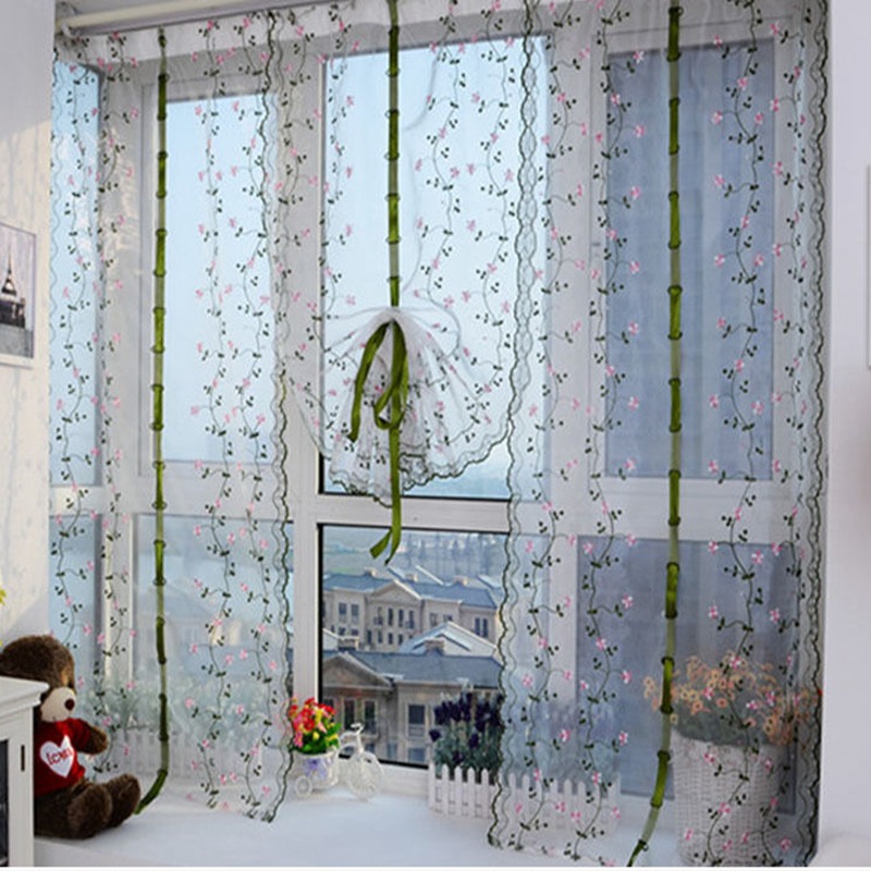 beautiful design flower color voile tulle door window curtain drape panel sheer scarf valance cortinas roman blinds beautiful design flower color voile tulle door window curtain drape panel sheer scarf valance cortinas roman blinds