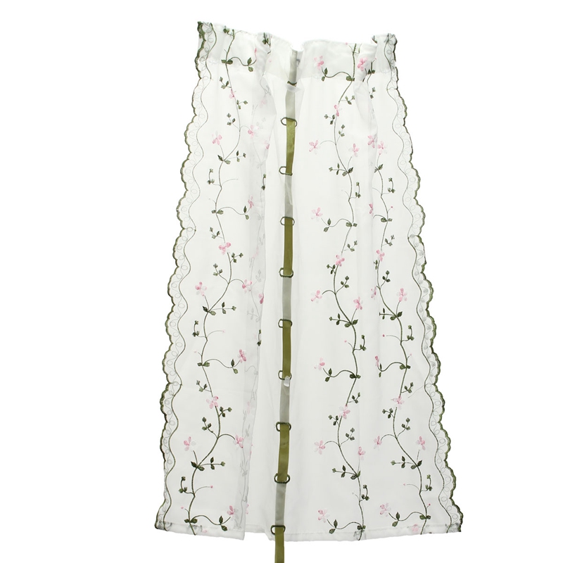 beautiful design flower color voile tulle door window curtain drape panel sheer scarf valance cortinas roman blinds
