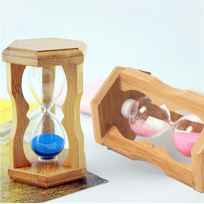 beautiful desktop decoration wooden 1 minute sand timer fashion timer clock decor gift sand hourglass timer
