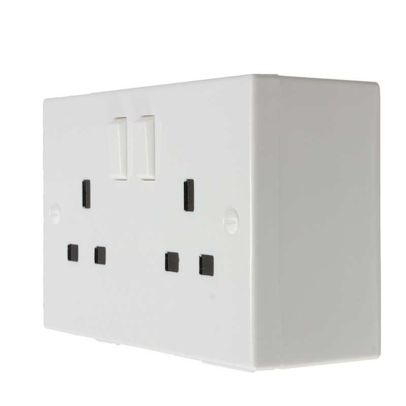 best hign quality hiding wall socket electric plug secret security safe valuable storage box eu style plastic white