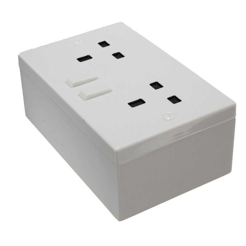 best hign quality hiding wall socket electric plug secret security safe valuable storage box eu style plastic white