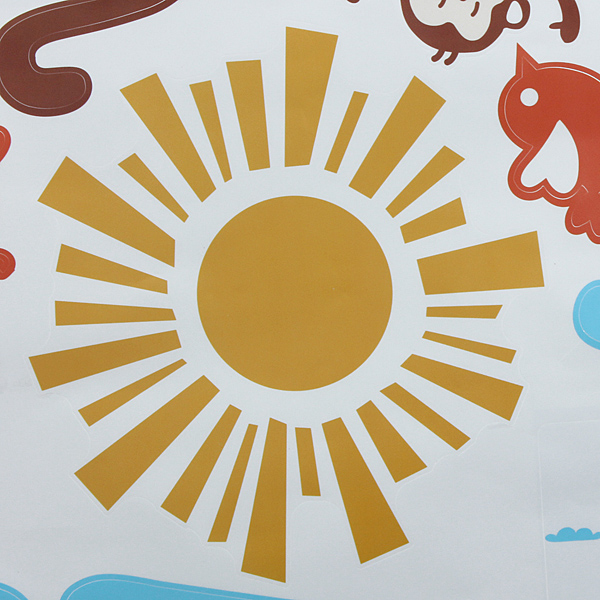 best ! new arriva fashion design monkey balloon removable vinyl wall decal sticker kid room art mural home decor 140x80cm