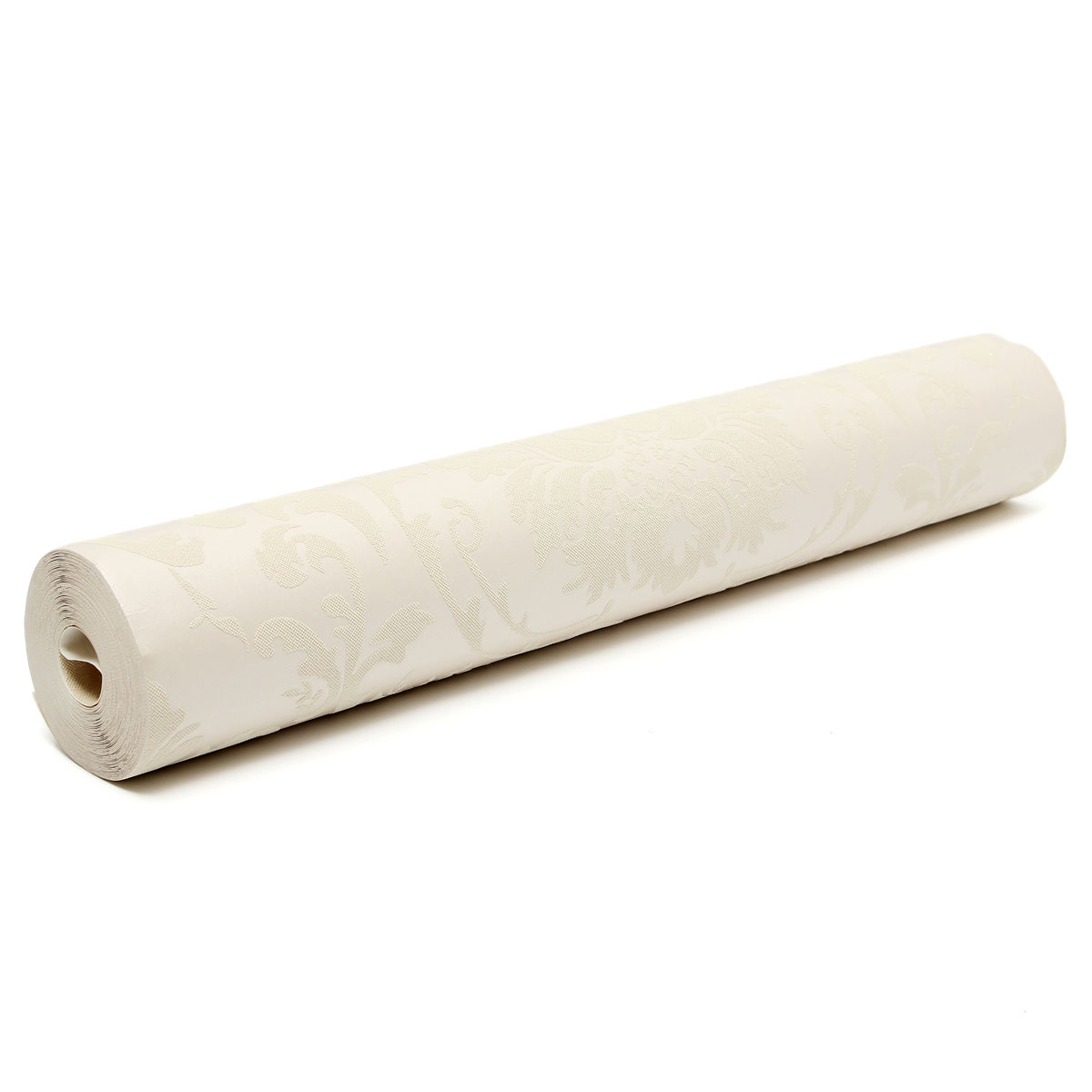 best promotion 10m/3ft embossed damask design flocked non-woven wallpaper roll home decoration brand new