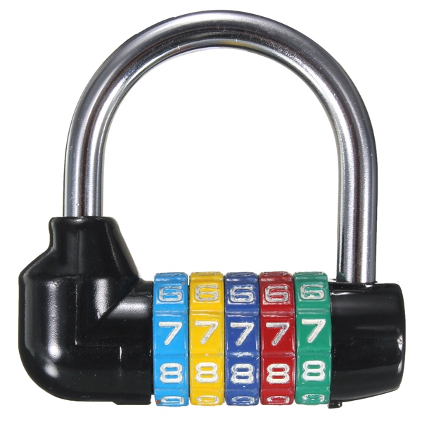 best promotion!! 5 dial digit number combination travel security code password lock padlock 66mm brand new