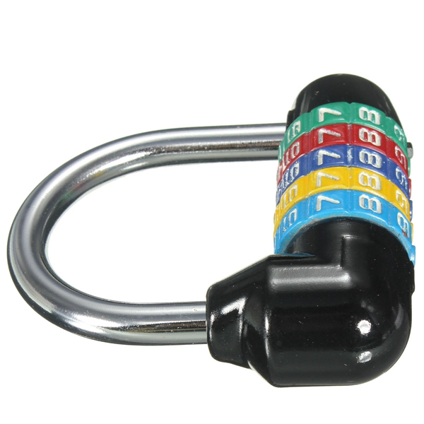 best promotion!! 5 dial digit number combination travel security code password lock padlock 66mm brand new