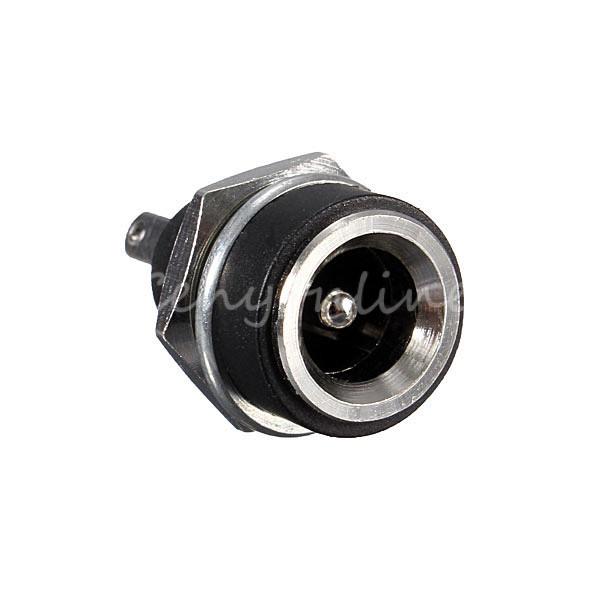 best promotion 5pcs 3a 12v fordc power supply jack socket female panel mount connector 5.5mm 2.1mm plug adapter 2 terminal types