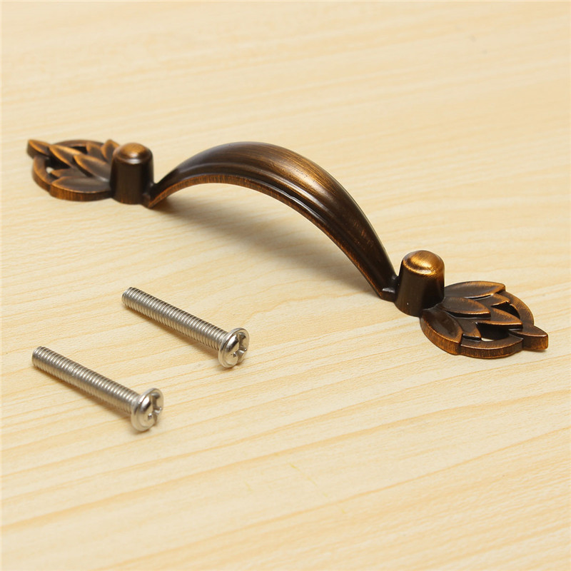 best promotion!!! 64mm modern country style kitchen cabinet door drawer hardware pitch coffee gula si zinc alloy pulls handles