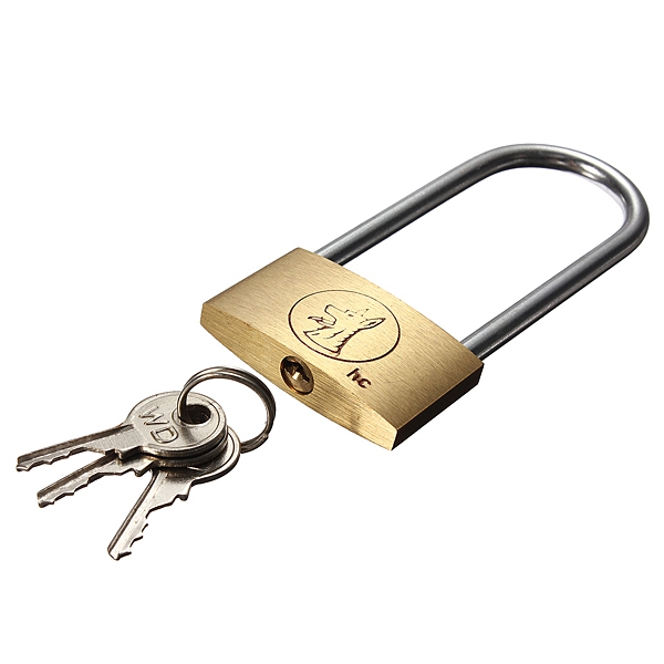 best promotion brass padlock long shackle travel luggage/suitcase/gate lock security & 3 keys best promotion brass padlock long shackle travel luggage/suitcase/gate lock security & 3 keys