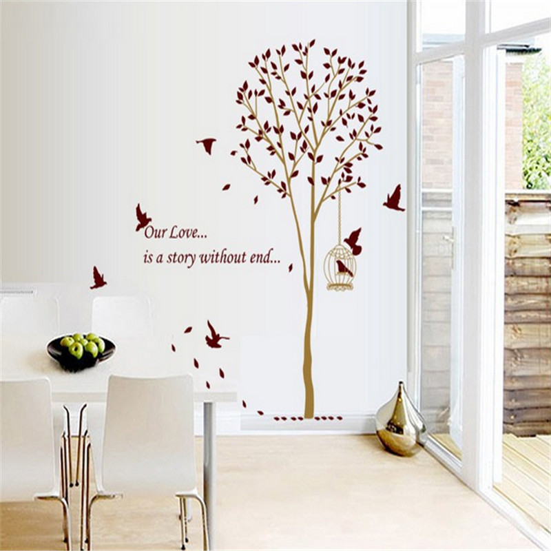 best promotion diy fashion wall sticker large brown family tree wall decals vinyl adhesive sticker home bedroom decoration best promotion diy fashion wall sticker large brown family tree wall decals vinyl adhesive sticker home bedroom decoration