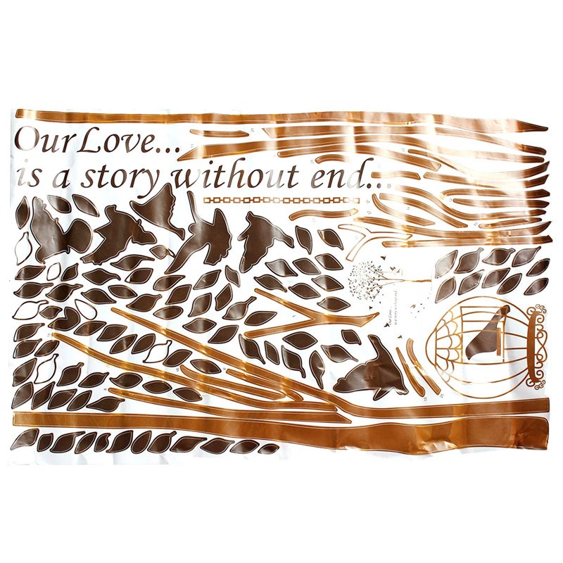 best promotion diy fashion wall sticker large brown family tree wall decals vinyl adhesive sticker home bedroom decoration