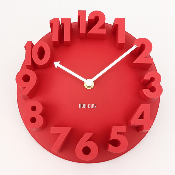 brand new 4 colors excellent fashional design modern art decorative 3d home decor dome round watch bell wall clock