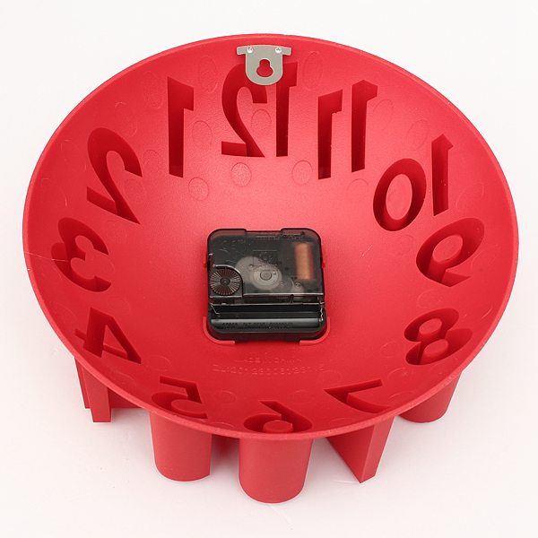 brand new 4 colors excellent fashional design modern art decorative 3d home decor dome round watch bell wall clock