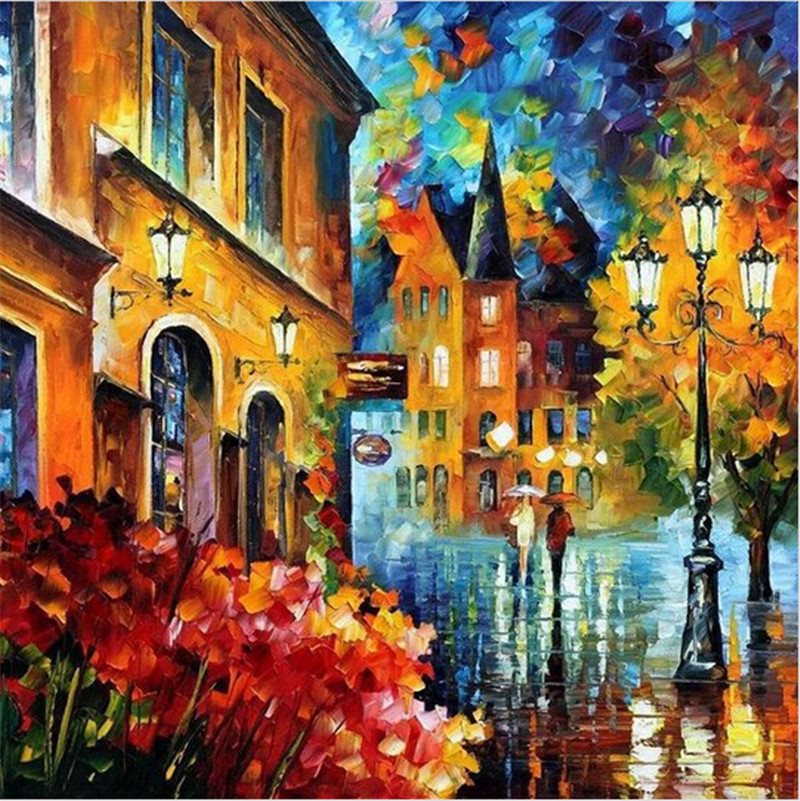 brand new frameless pictures painting by numbers diy digital oil painting on canvas coloring by number 40*50cm bustling city brand new frameless pictures painting by numbers diy digital oil painting on canvas coloring by number 40*50cm bustling city
