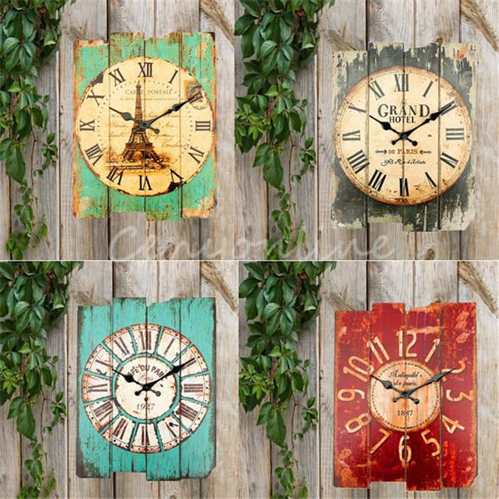 brand new retro vintage rustic wall clock shabby chic home office coffeeshop bar decor decoration best gift craft 4 stylish brand new retro vintage rustic wall clock shabby chic home office coffeeshop bar decor decoration best gift craft 4 stylish