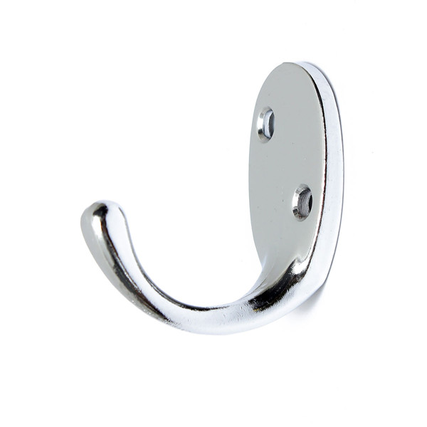 brand new single hat coat hanger robe gown chrome plated door wall bathroom bedroom hook excellent quality