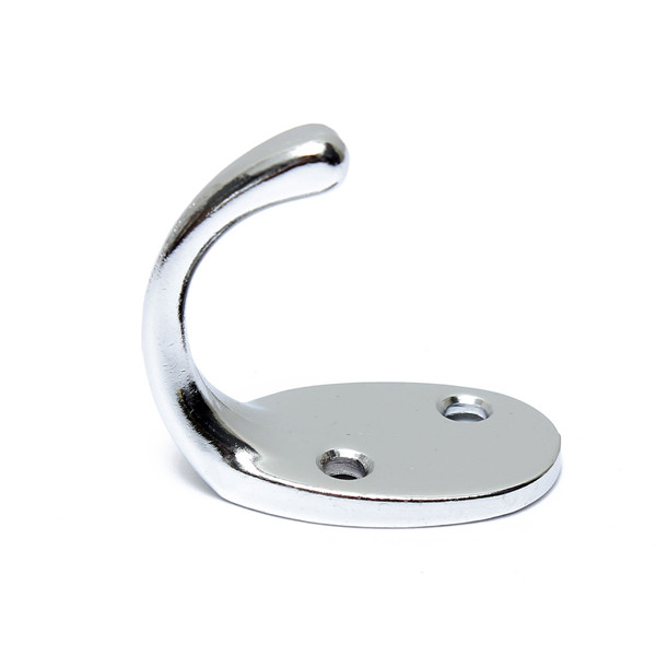 brand new single hat coat hanger robe gown chrome plated door wall bathroom bedroom hook excellent quality