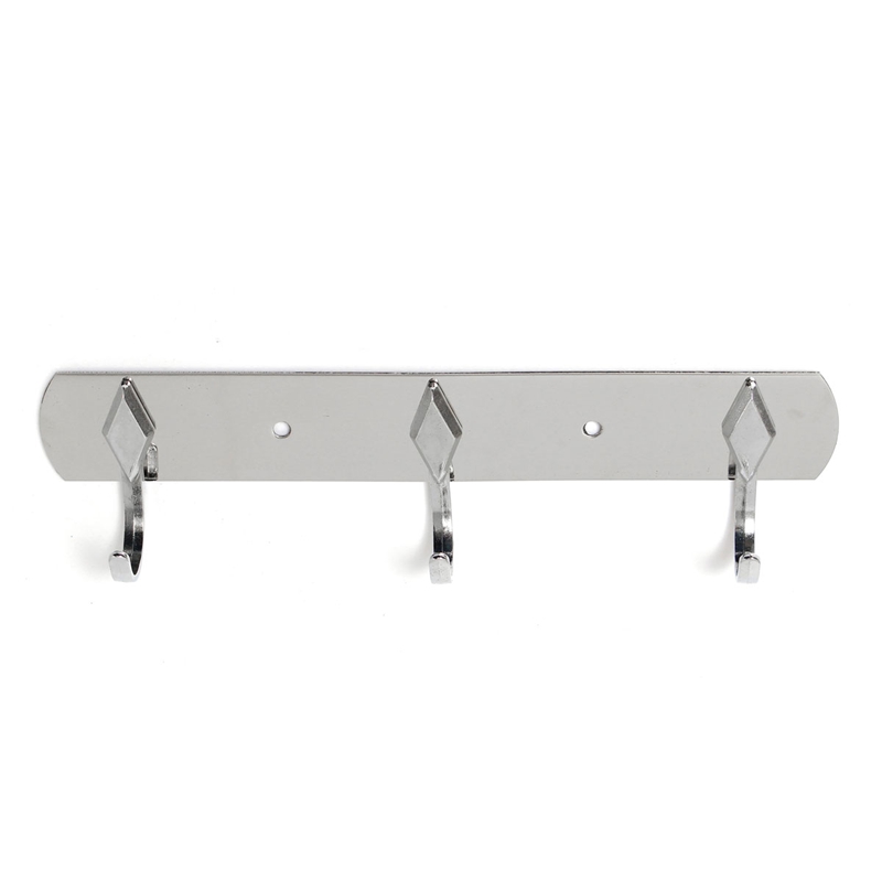 brand new stainless steel hook hanger clothes storage bathroom accessories coat hanger 3 hooks excellent quality