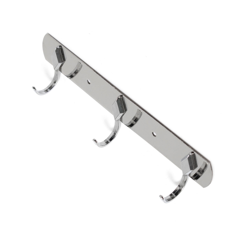 brand new stainless steel hook hanger clothes storage bathroom accessories coat hanger 3 hooks excellent quality