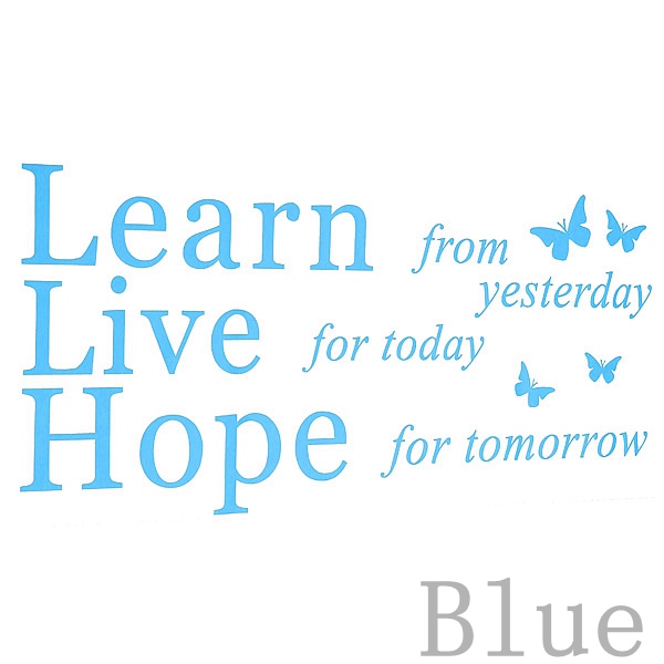 classic 17color quote learn live hope vinyl mural wall sticker home love art decor gift decoration