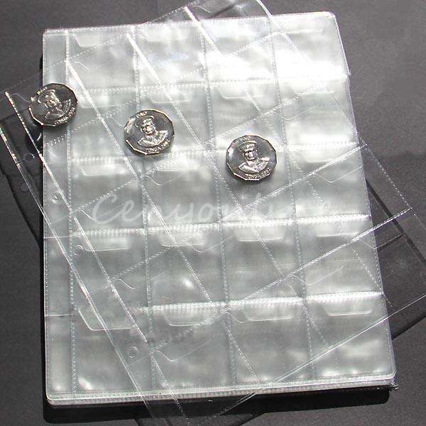 classic coin album pages 3 sizes pockets per page 50mm 40mm 26mm coin album book binder
